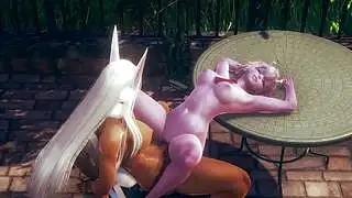 My Hero Academia Hentai -:00a Ashido Cunnilingus und Creampie im Park von Usagiyama Futanari - Manga Anime Asiatisch Japanisch Lesbisch Futa Spielporno